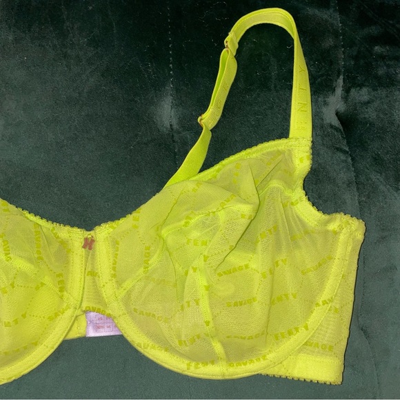 Savage Fenty Sheer Unlined Neon Bra - Picture 1 of 5